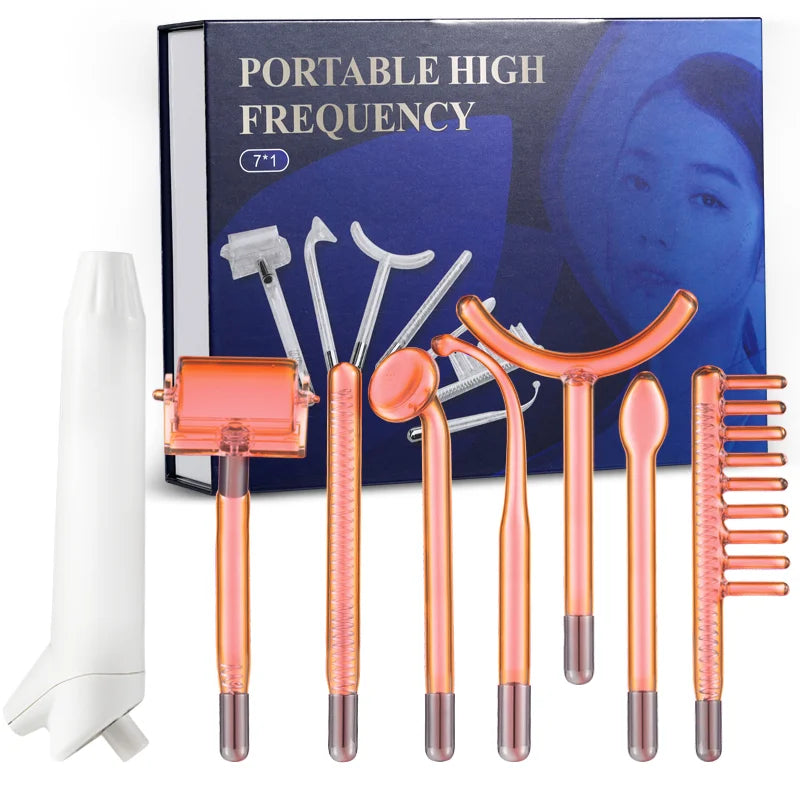 High Frequency Therapy Wand Professional Machine Skin Care Skin Tightening Device Beauty Products Anti Wrinkle Face Clean