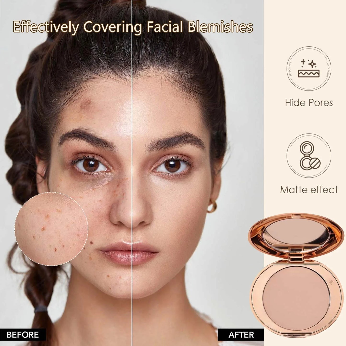Airbrush Flawless Finish Setting Powde Oil Control Powder Lasting Powder Soft Texture Beauty Tool CHARLOTTE-TILBURY Women's Beau