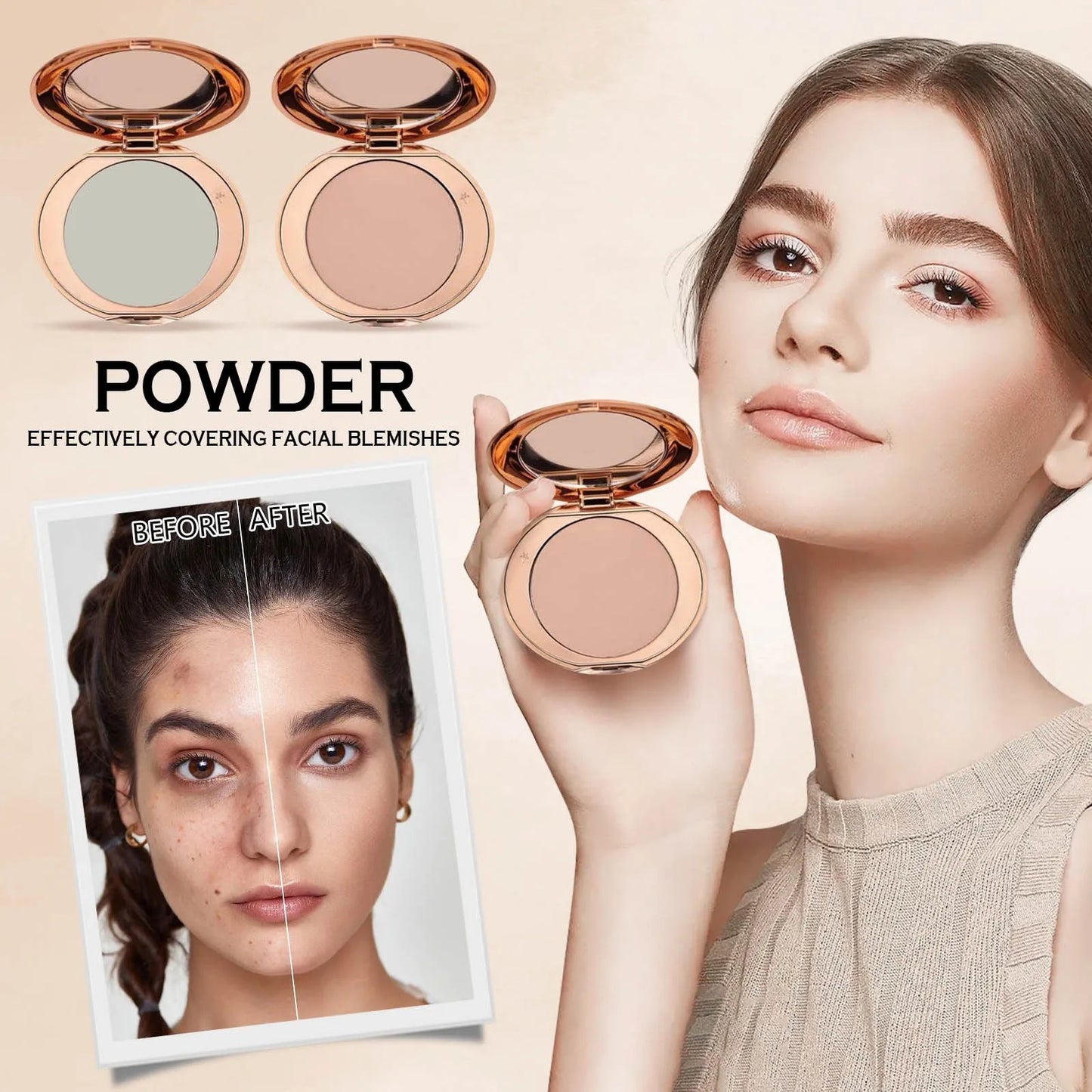 Airbrush Flawless Finish Setting Powde Oil Control Powder Lasting Powder Soft Texture Beauty Tool CHARLOTTE-TILBURY Women's Beau